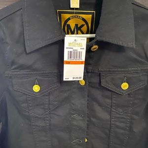 NWT, MK black denim jacket